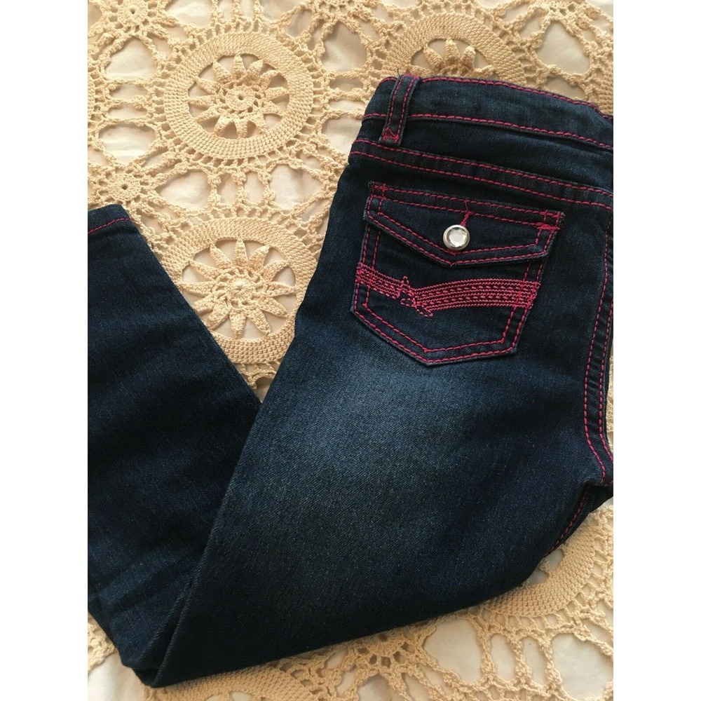 NWTS Almost Famous rhinestone Bedazzled Skinny Jeans Size 5